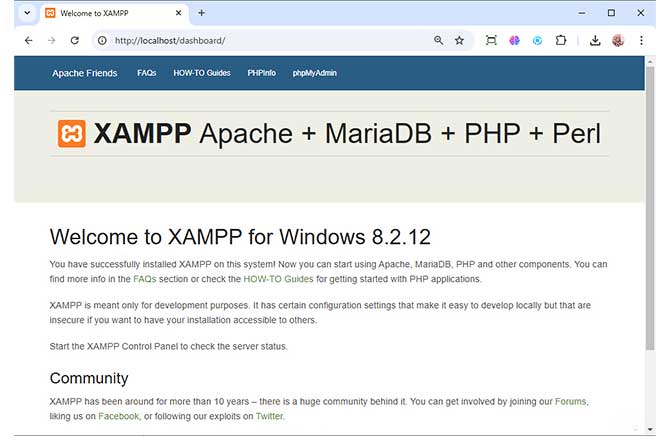 ایجاد دیتابیس در phpMyAdmin برای نصب وردپرس روی XAMPP