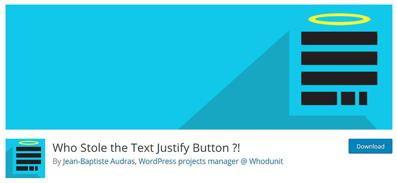 دانلود رایگان Who Stole the Text Justify Button